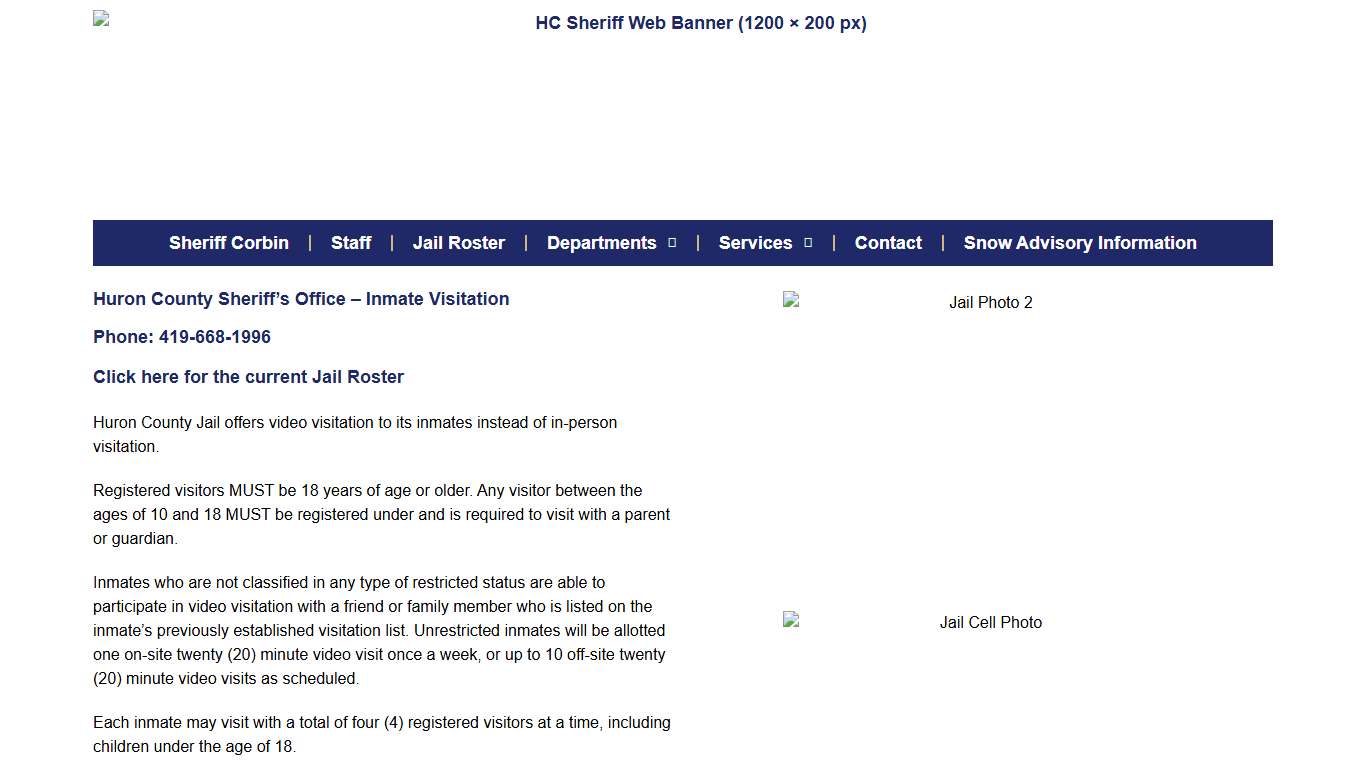 Jail – Huron County Sheriff's Office