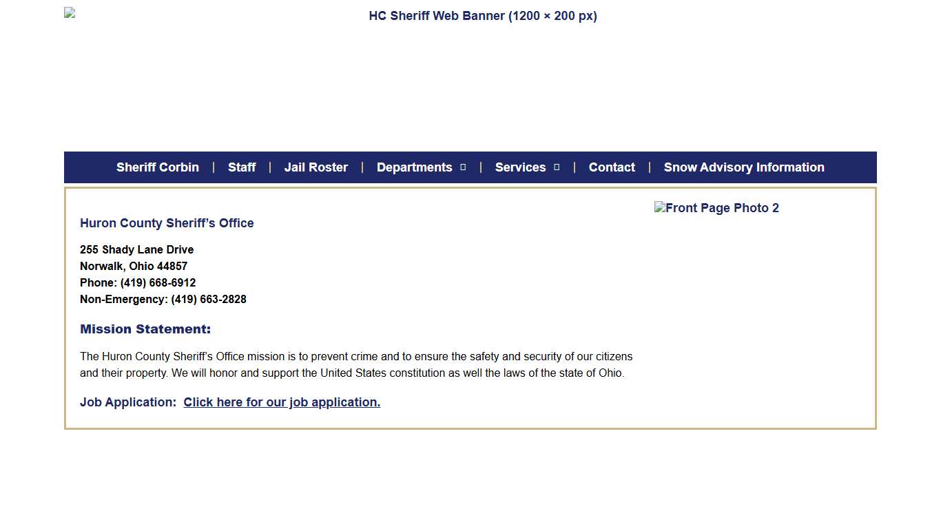 Huron County Sheriff's Office – Huron County Sheriff's Offic